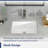 Mocoloo 18"L x 12"W Ceramic Rectangular Undermount Bathroom Sink with Overflow-131203617