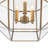 3 - Light Clear Glass Geometric Octagonal Pendant Light