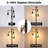 Samira Black Industrial Tree Floor Lamp With Dimmer Switch, 3 Adjustable Lights For Living Room, Bedroom