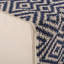 Repose-pieds Juniper, naturel, bleu et blanc