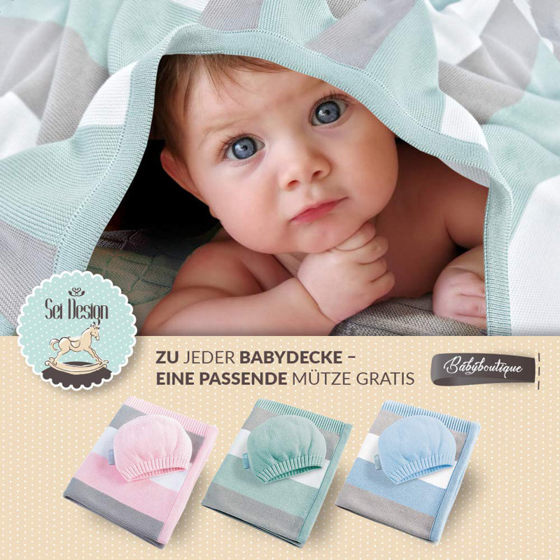 Cotton Baby Blanket, Pink