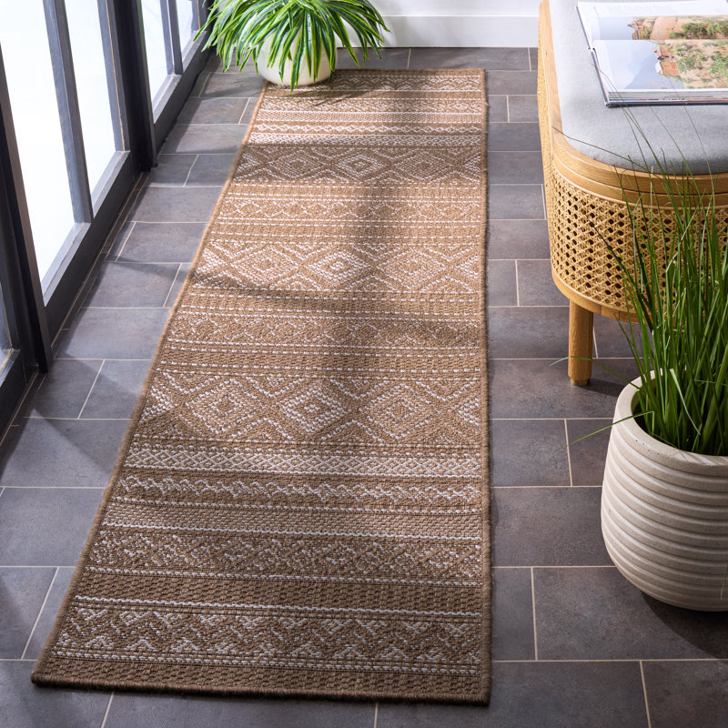 Sisal Performance 800 Performance Geometric Shapes Indoor Rug, Runner 2' x 8'