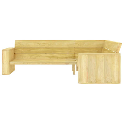 Jamelia Solid Wood Pine Outdoor Bench