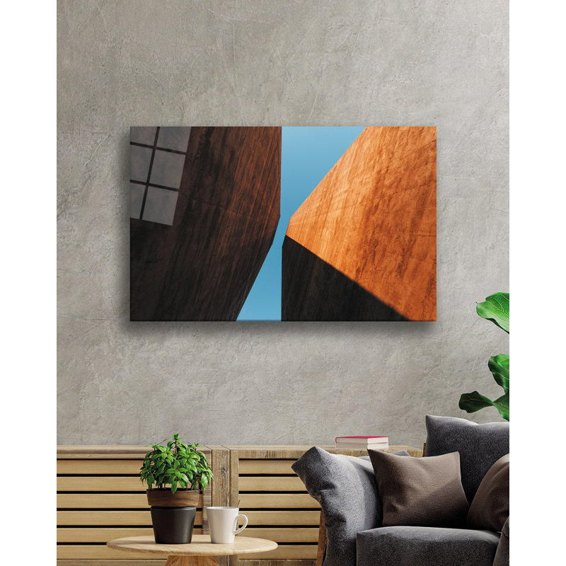 Peinture élégante en verre trempé décoratif, 27,6 po x 43,3 po | 100% verre trempé, épaisseur: 0,16 pouce | Superbe décoration intérieure pour le salon, le bureau ou la galerie | Pièce d'art unique, durable et élégante