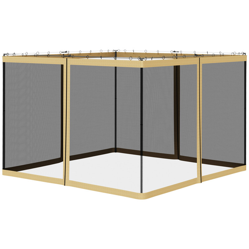 Remplacement de la paroi latérale du pavillon de jardin en toile 10 pi x auvent, beige