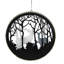 Ornement en forme de renne blanc et gris 4,25 "