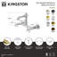 Robinet de salle de bain mural 2 trous Kingston-99099779