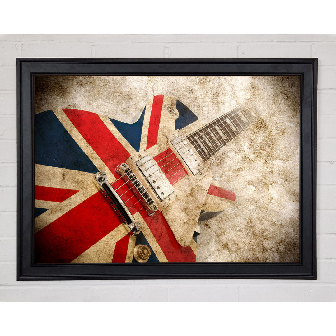 Britische Retro-Gitarre 1 - Druck