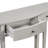 Console Table, Half Moon Accent Table With Drawer And Four Legs, Console Table For Indoor