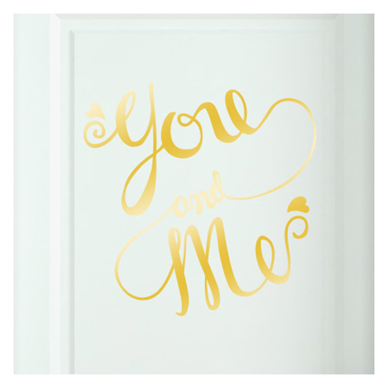 Wall Decal, Shiny Gold