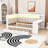 Daybed with Shelves,Trundle,Charging Station,LED Light and Desk-1000506498