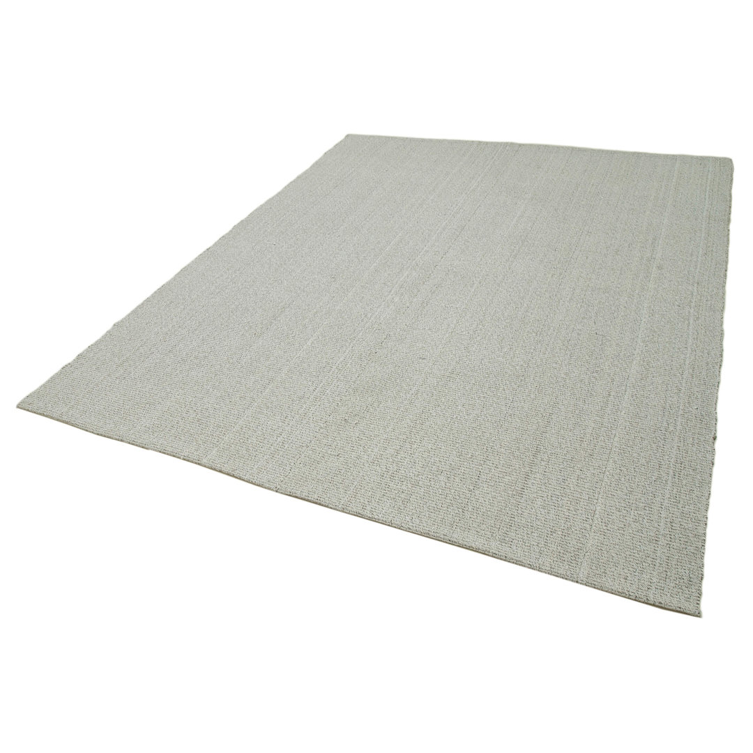 Vintage Flatweave Beige Vintage Wool Handmade Area Rug
