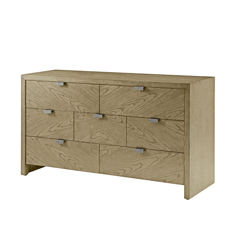 Catalina 7 - Drawer Solid Wood Dresser, Dune