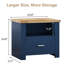 Ensemble de lit plateforme tapissier avec 2 tables de chevet fermées Boucle - Ensemble de chambre à coucher 3 pièces-2092136513-2092136518