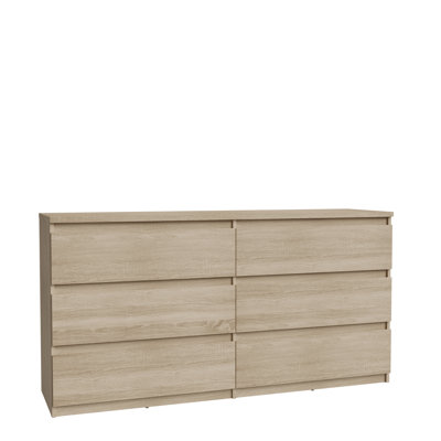 Priyaka 154cm W 6 - Drawer Chest of Drawers