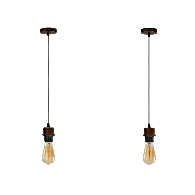 Bastow 2 - Light Single Pendant, Yes, Rustic Red