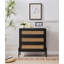 Commode à 3 tiroirs Butera avec 3 grands tiroirs, commode en bois Midho Century