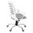 Adjustable Office Chair With Ergonomic Features, Swivel, Grey Mesh Seat, Metal 5 Base, Contemporary Design Computer Desk , , Mesh, Metal, Style
