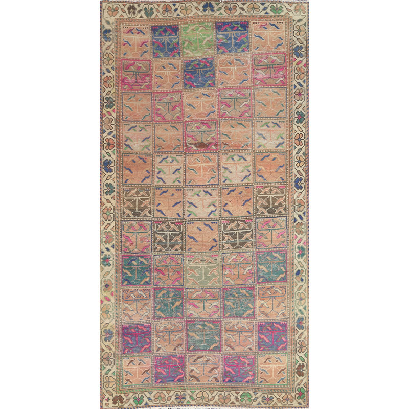 Tapis rétro noué à la main 5 x 9 Nikolin