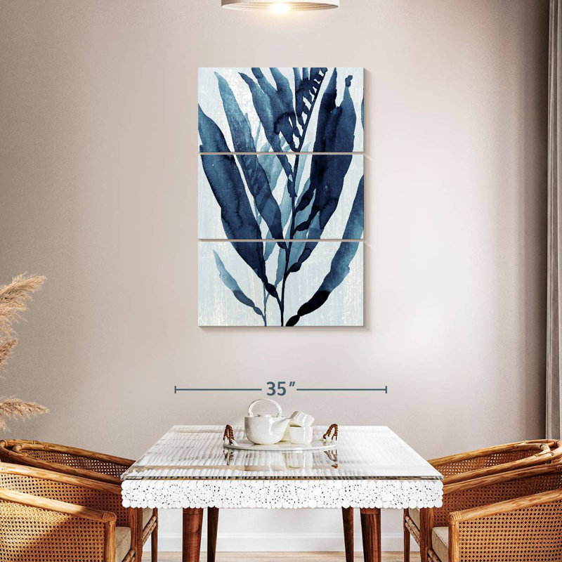Harnek Blue Drift I, 65" H x 42" W