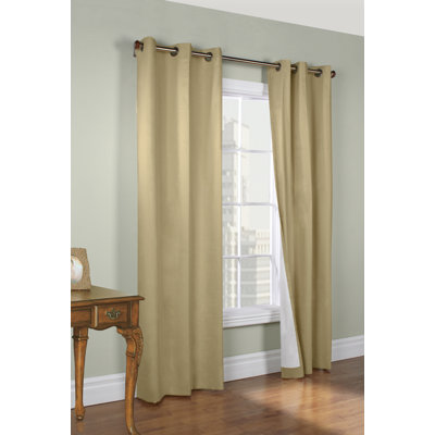 Paire de rideaux obscurcissant et isolant avec œillets 100% coton Mcowenen