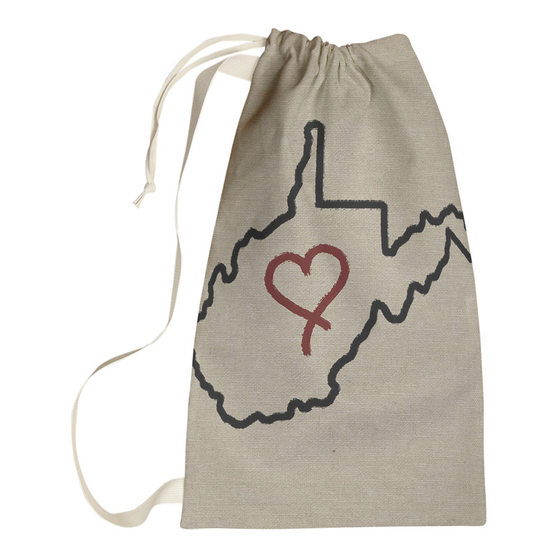 Sac à lessive « Love » hansard, Petit (H 29 po x l 18 po x P 1,5 po), West Virginia