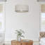 Lino 3 - Light White Drum Pendant