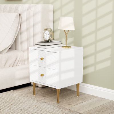 40cm W Manufactured Wood Bedside Table