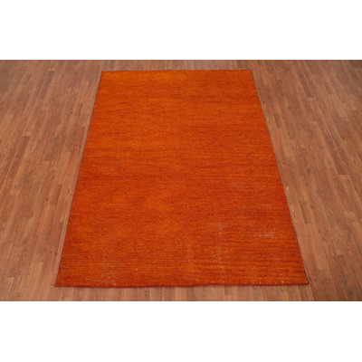 Modern Abstract Oriental Area Rug 6x8