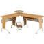 Ouida L-Shaped Metal Base Computer Desk-37190090