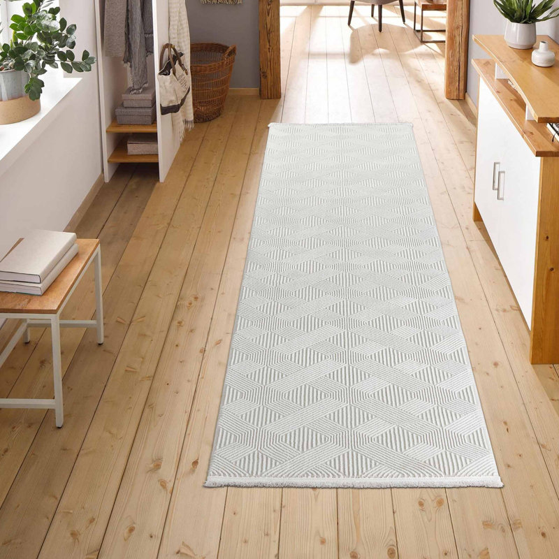 Machine Woven Grey Indoor Rug, Rectangle 120 x 170cm