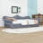 Upholstered Daybed with LED Lights-1239943037
