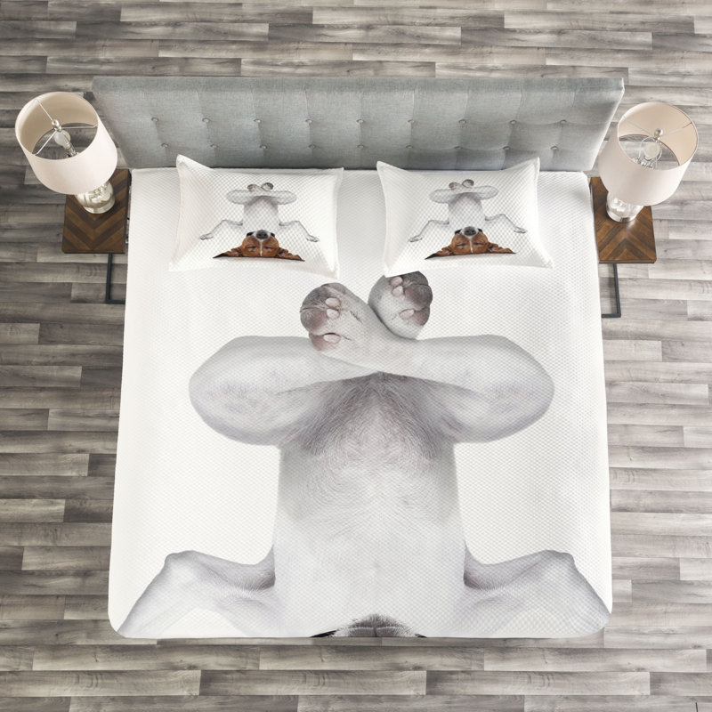 Thorpe Graphic Print & Text Bedspread, 170 x 210 cm