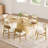 Modern Wood Frame Upholstered Dining Chair-823983258