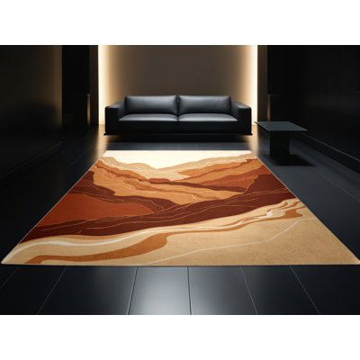 Tapis beige lavable à la machine Ottavio