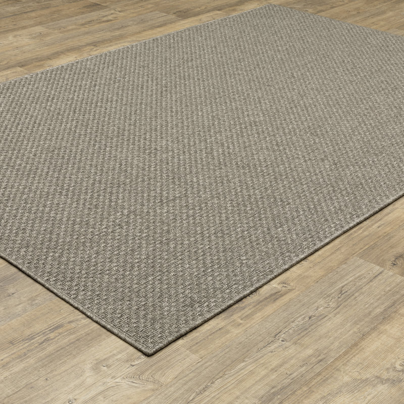 Tapis gris / gris clair Corraline, Rectangle 3 pi 3 po x 5 pi