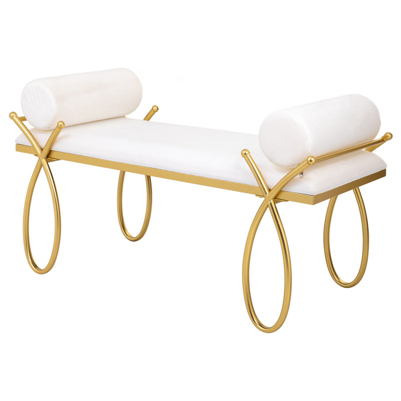 Flaxville Faux Leather Upholstered Bench