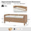 Banc de rangement en osier rembourré 57,25 po Anesty