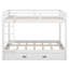 Lit superposé grand sur grand avec lit gigogne, structure de lit superposé en bois massif avec échelle et garde-corps pour enfants, adolescents, adultes-1429106504