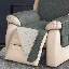 Housse matelassée et réversible pour fauteuil inclinable-50890888-50890285