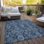 Tapis bleu marine en polyester tissé à la machine Malchow-95853513