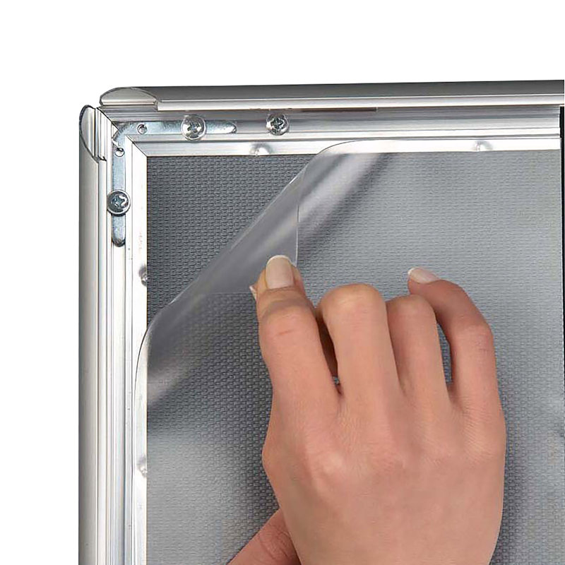 Silver Metal Beveled Picture Frame