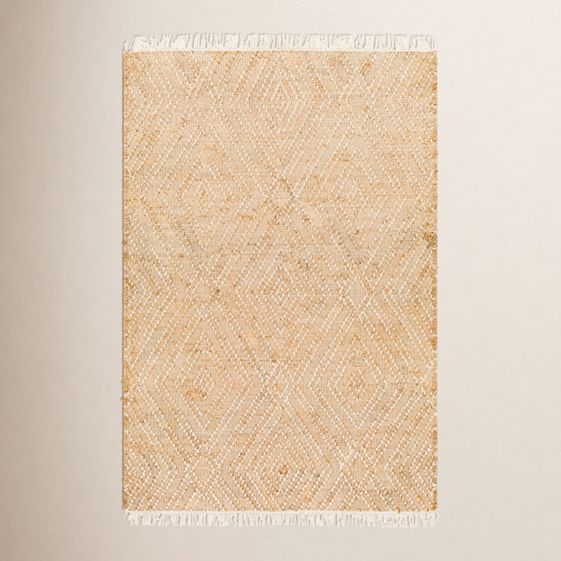 Tapis kaki à motif géométrique Sal, Rectangle 5 pi x 7 pi 6 po
