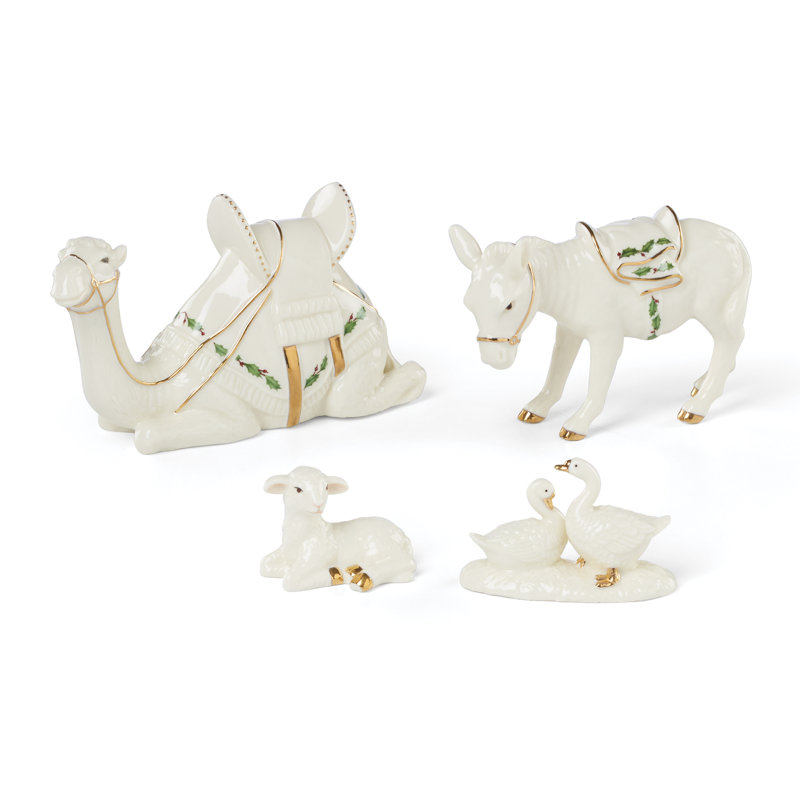 Lenox Holiday Mini Nativity Animals 4-Piece Set