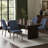 Modern Upholstered Dining Chairs, Fabric High Back Dining Room Chairs with Padded Seat & Solid Wood Legs, Armless Kitchen Side Chairs for Home Restaurant Cafe-499178343
