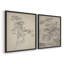 Croquis rétro, impression giclée encadrée - ensemble de 2-681734664-681734665