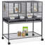 105cm Iron Flat Top Floor Bird Cage with Wheels-873830130