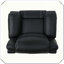 Fauteuil inclinable manuel pivotant en similicuir Confortable Élégant Durable Pratique