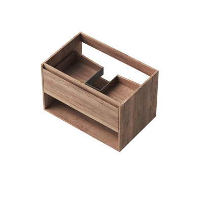 Armoire de rangement murale de 18,65 po de hauteur pour salle de bain, contreplaqué de couleur chêne, articles de toilette à compartiments multiples, adaptable à différentes pièces, étapes d'installation facile, salle de bain moderne de 29 po de largeur