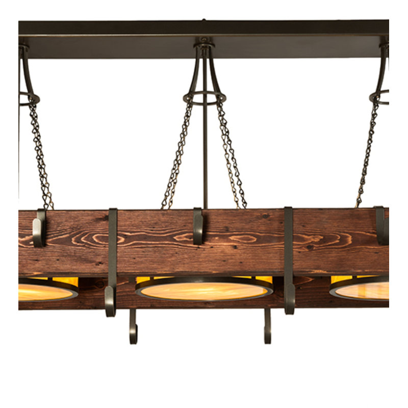 Steamboat 60" Rectangle Chandelier Pot Rack